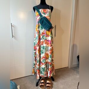 NWT Paper Heart Anthropologie Tie-Back Dress Size L